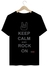Camiseta Adulto Keep Calm Preta