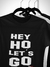 Camiseta Hey Ho Lets Go Infantil 2 - 8 Anos - Preto