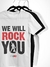Queen We Will Rock You - Camiseta infantil 2-8 anos Branca