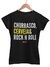 T-Shirt Feminina Churrasco Cerveja Rock Cores