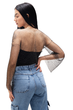 Cropped Strass Preto (não acompanha o top) na internet