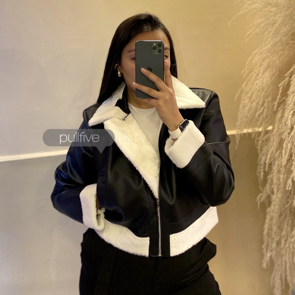 Chaqueta Cuero Bisonte Classic Pullfive Boutique