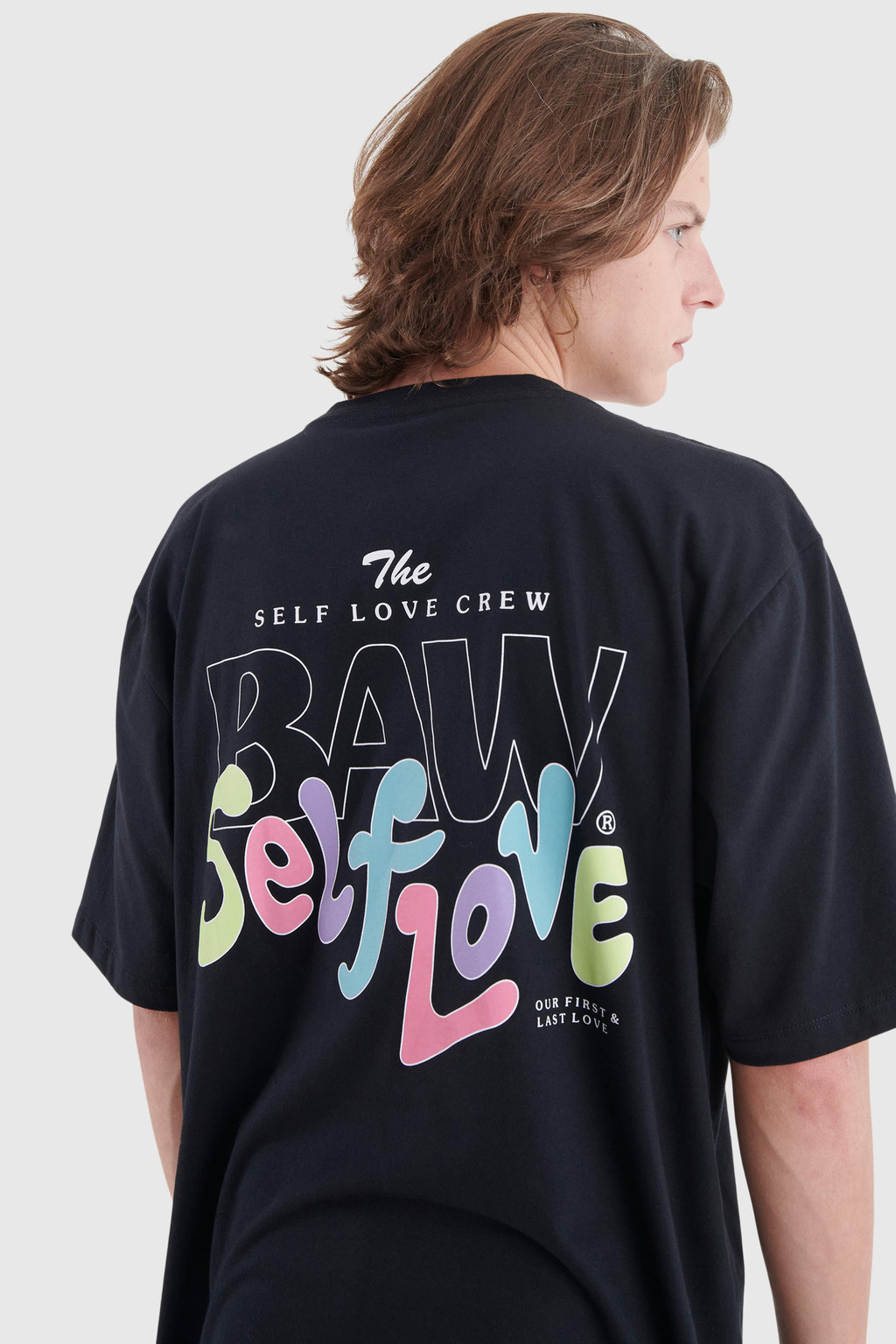 Camiseta Baw Regular Self Love Preto