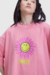 Camiseta Baw X Smiley Sun Mass Rosa - NO MISTAKE