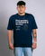 Camiseta Oversized Azul Marinho Testament Of Discovery - Sago