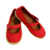 Zapatos rojos tejidos-Libélula