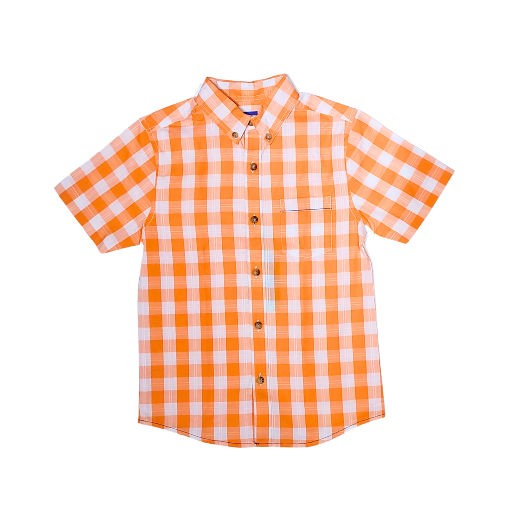 Camisa cuadros naranja hotsell