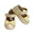 Zapatos de broche para bebe plata con amarillo-Libélula