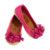 Zapatos rosas con pompones-Libélula