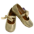 Zapatos dorados de brillo con broche y listón-Libélula