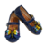 Zapatos de charol azul con dorado-Libélula