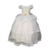Vestido blanco aperlado para niña V-521