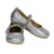 Zapatos plateados con broche de pedrería-Libélula