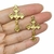 Crucifixo - 21x32mm - Dourado - 2 unidades