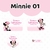 Adesivo Escolar Minnie 01 Personalizável - MIN01ESC