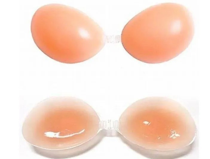 Sutia Adesivo de Silicone Nude Para usar com Vestido Body