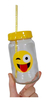 13 Frascos Vasos Souvenirs Emojis Con Texto Tapa Y Sorbetes - comprar online