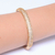 Pulseira Semijoia Bracelete Luxo Micro Cravejado em Zircônias Cristais Dourado - comprar online