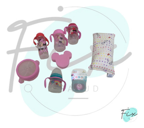 Mamadera Gigante Con Accesorios Minnie Set Bebe De Disney