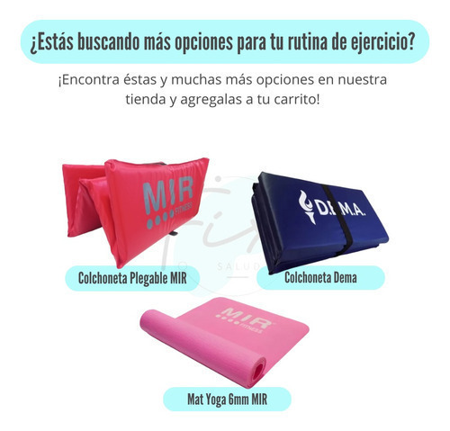Colchoneta Mat de yoga MIR Rosa de 6mm – MIR Fitness