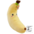 Pelúcia Fofa de Banana 34cm - comprar online