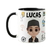 Caneca Personalizada Jogador de Futebol com Avatar e Nome