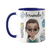 Caneca Personalizada Mãe de Menina com Nome e Avatar - Azul