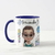 Caneca Personalizada Mãe de Menina com Nome e Avatar - Azul - comprar online