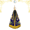 Imagem de Nossa Senhora Aparecida completa de Luxo de 26cm - Manto Azul Royal