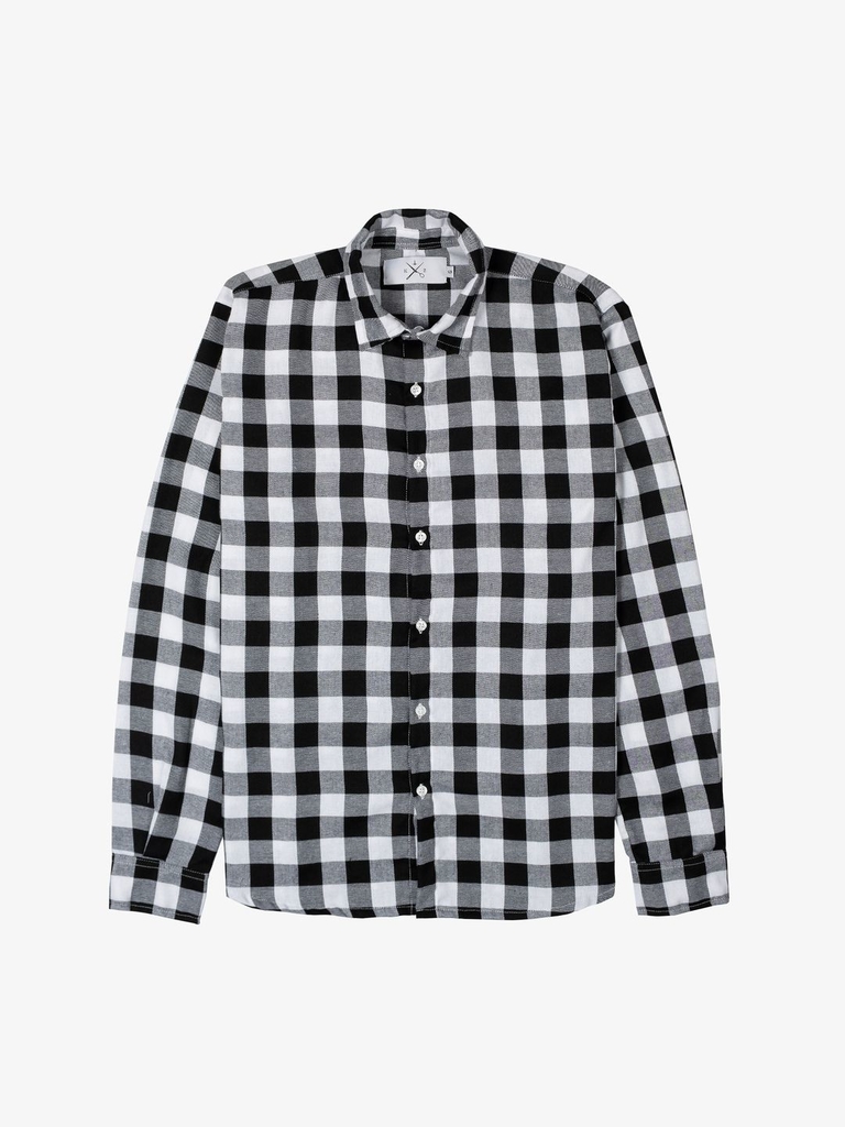 Camisa Xadrez Flanela Preto Branco