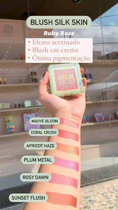 Blush Cremoso Silk Skin Ruby Rose - Sunset Flush na internet