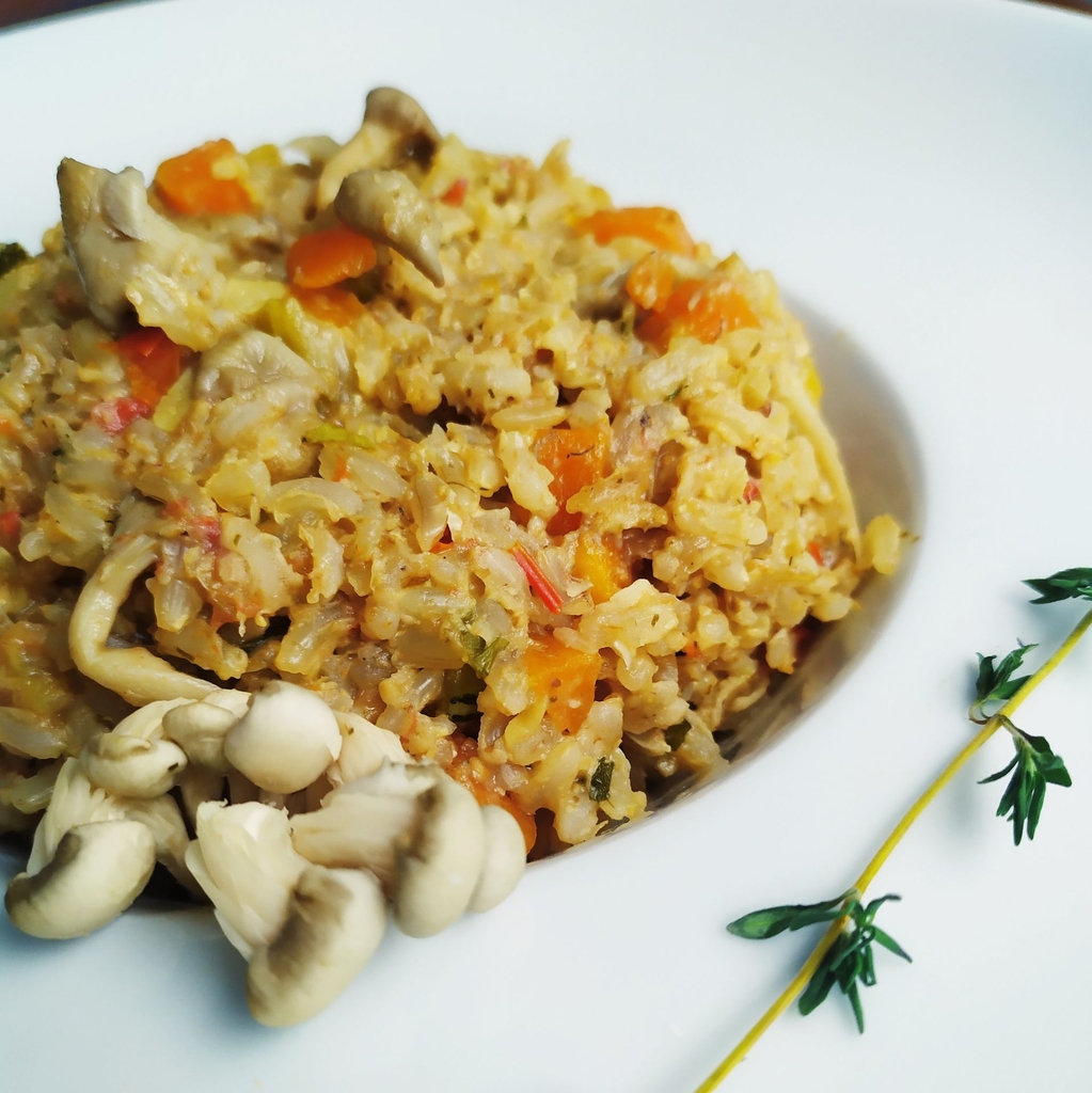 Risoto de Shimeji – Panelaterapia