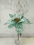 Poinsetia Decorativa Azul com Champanhe 50cm - comprar online