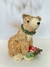 Urso Natal Sentado Palha Bege 21cm - comprar online