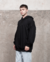 Hoodie Plain Negro en internet