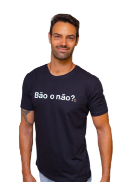 Camisa Masculina Bão o Não Preta