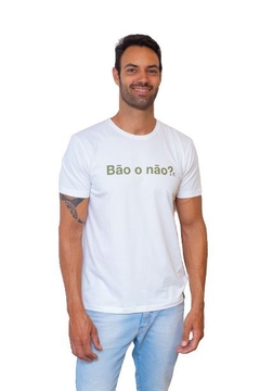 Camisa Masculina Bão o Não Off White na internet