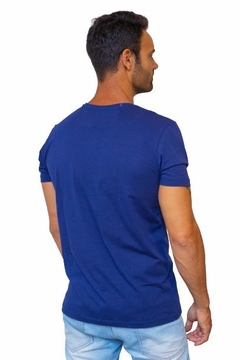Camisa Masculina Marcha Picada Azul Marinho - Lojinha Confiança Marchador