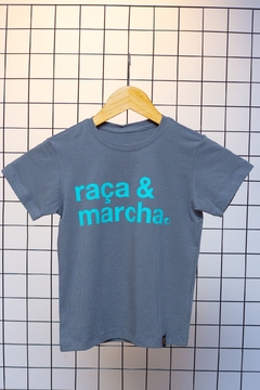Camisa Infantil Raça & Marcha Cinza - comprar online
