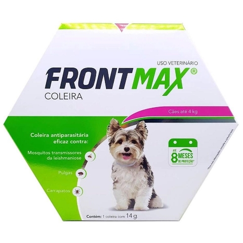 Coleira Frontmax contra pulgas, carrapatos e Leishmaniose em Cães