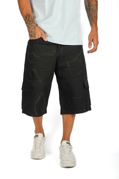 Bermuda Baggy Thunder Negra - comprar online