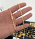 CORRENTE PIASTRINI (4mm) FECHO TRAVA DUPLA - Banhada a Ouro 18k - loja online