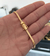 PULSEIRA GRUMET FLAT (4mm) FECHO TRAVA DUPLA - Banhada a Ouro 18k