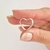 Argola coração 1,3 cm Prata 925 - Sorelah 