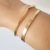Bracelete Gratidão com ponto de luz em zircônia Banhado em Ouro 18K - SEMIJOIA - comprar online