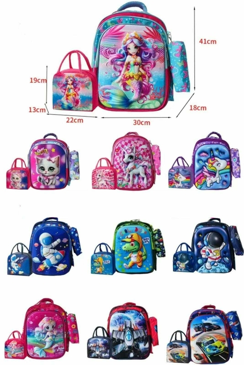 COMBO MOCHILA ESCOLAR 608