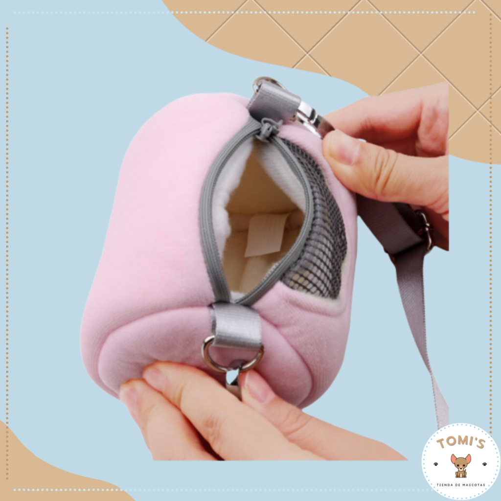 Bolso transportador para hamster