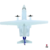 Avion Coleccionable Escala Metalico Fokker F50 SATENA en internet