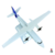 Avion Coleccionable Escala Metalico Fokker F50 SATENA - MUNDONOVEDAD
