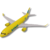 Avion Coleccionable Escala Metalico A320 Viva Amarillo - comprar online